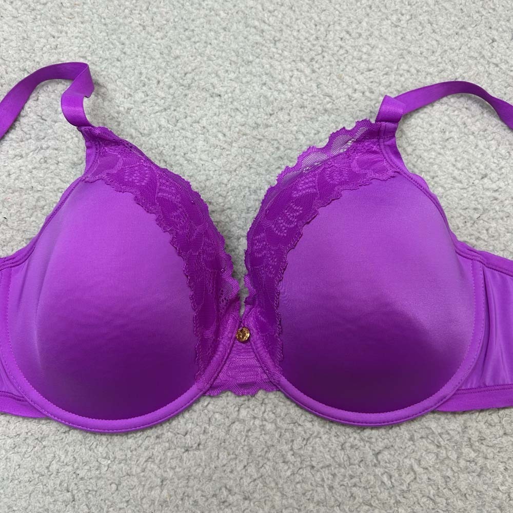 Natori Bra 345DD T-Shirt Bra 736044 Hidden Glamour Full fit Contour Underwire Br